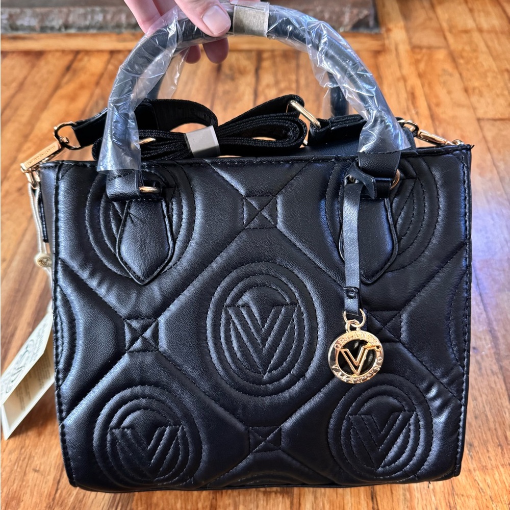 SOLD - Valentino Black Quilted Handbag